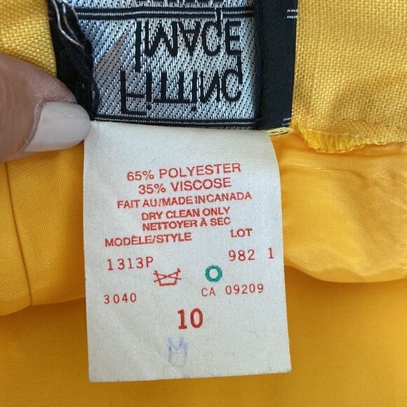 Vintage Fitting Image Yellow 2-Piece Skirt Suit - Picture 13 of 13